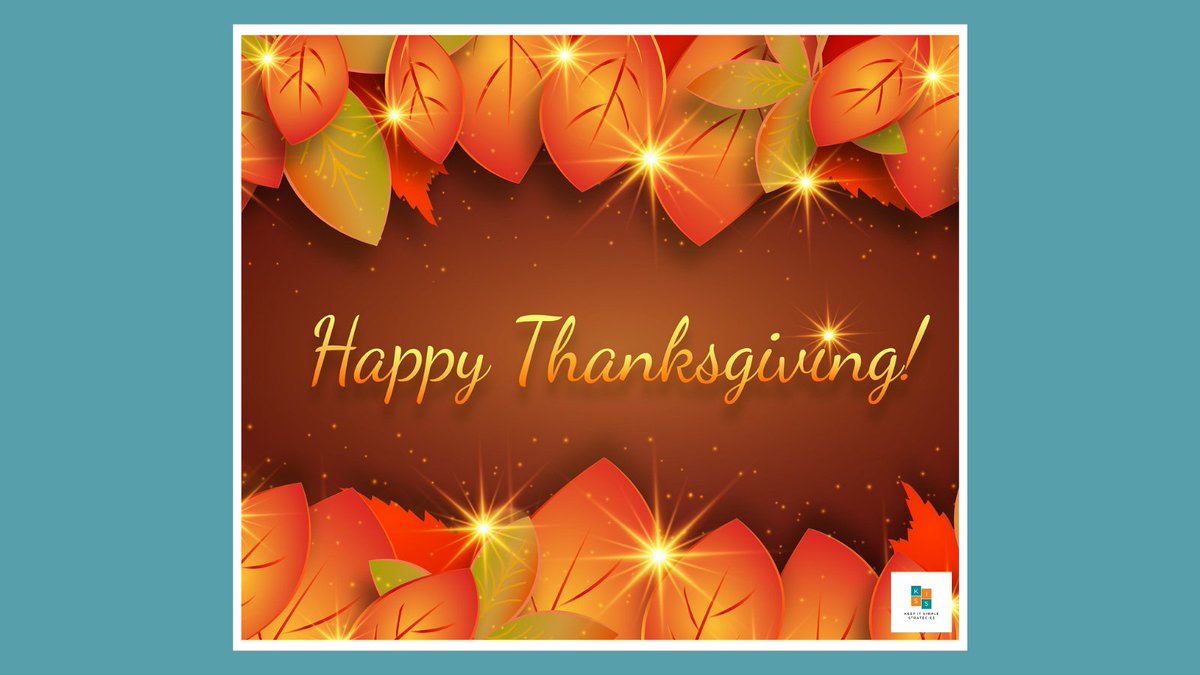 KeepStrategies's tweet photo. Happy Thanksgiving.

From the team and I at KISS, we are truly thankful for what we've received and achieved, and we're excited for the chance to continue growing - and we hope this next year is even greater. https://t.co/zjfGrPAenx
