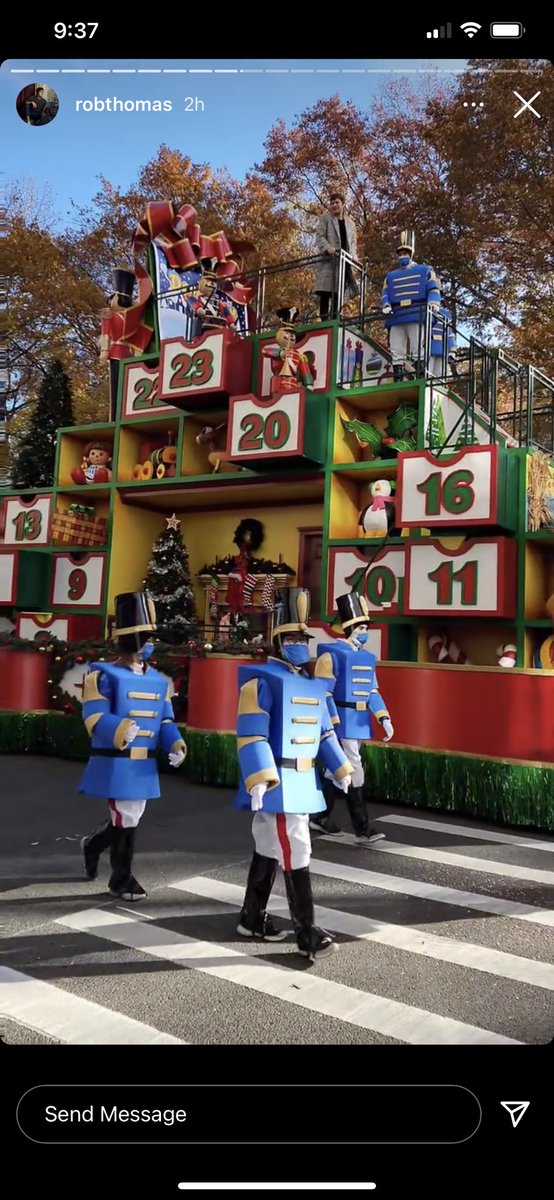 GillPill77's tweet image. Patiently waiting to spot this float on my tv! #found20 @ThisIsRobThomas #MacysParade 
Super exciting!