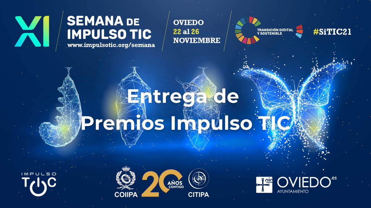 #PiTIC21 🏆 Mañana entregaremos los Premios Impulso TIC en una gala que se celebrará en el Hotel de la Reconquista de Oviedo 

¡Enhorabuena a todos los premiados!👏
