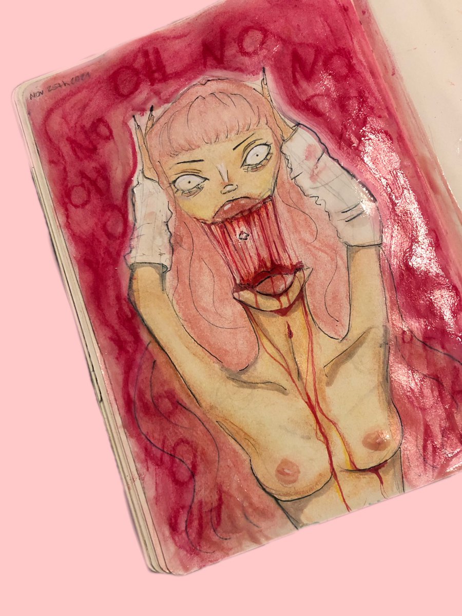cherrymazekin's tweet photo. self portrait by me 💗 https://t.co/wJxCw2Uip3