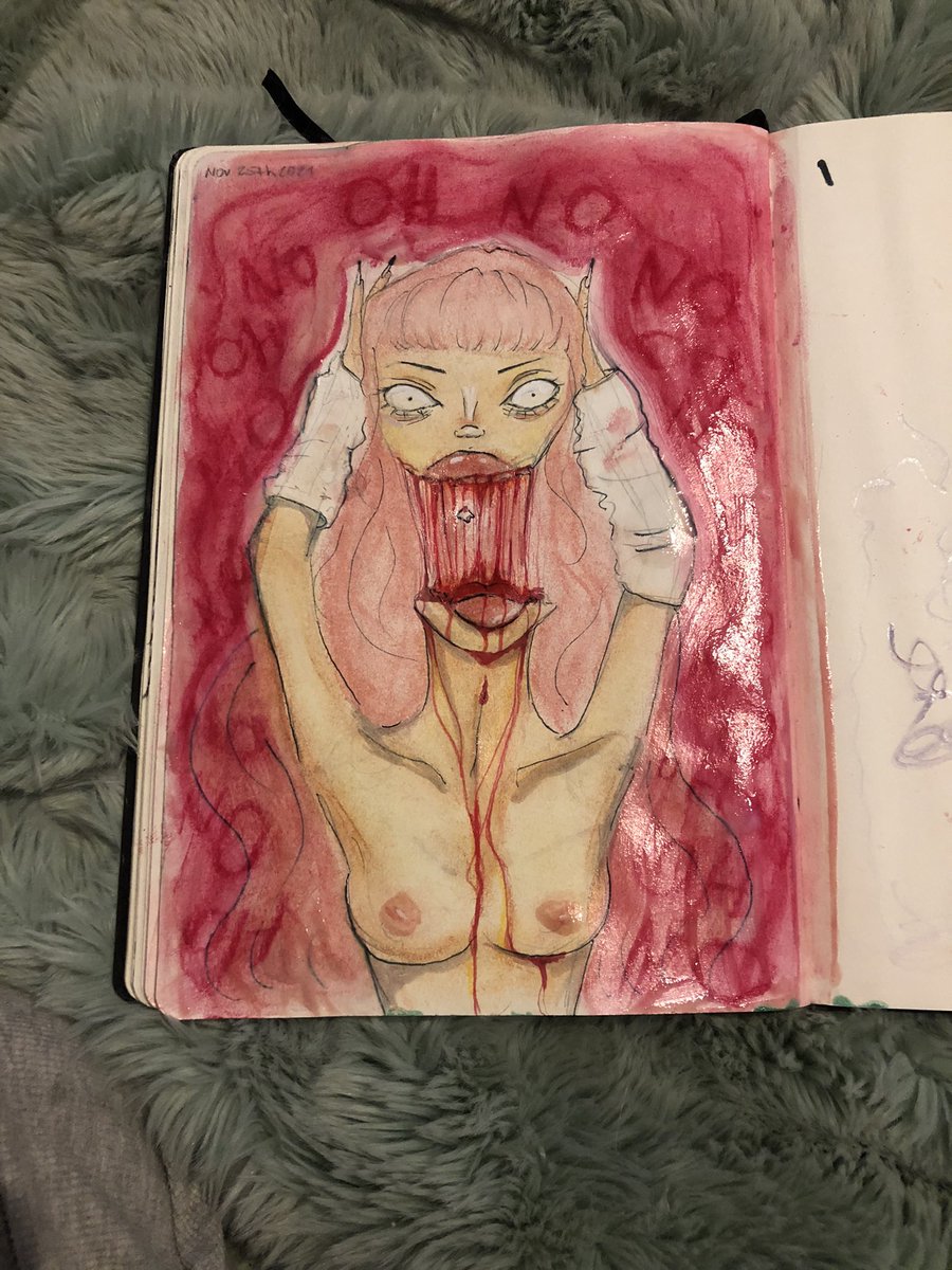 cherrymazekin's tweet photo. self portrait by me 💗 https://t.co/wJxCw2Uip3