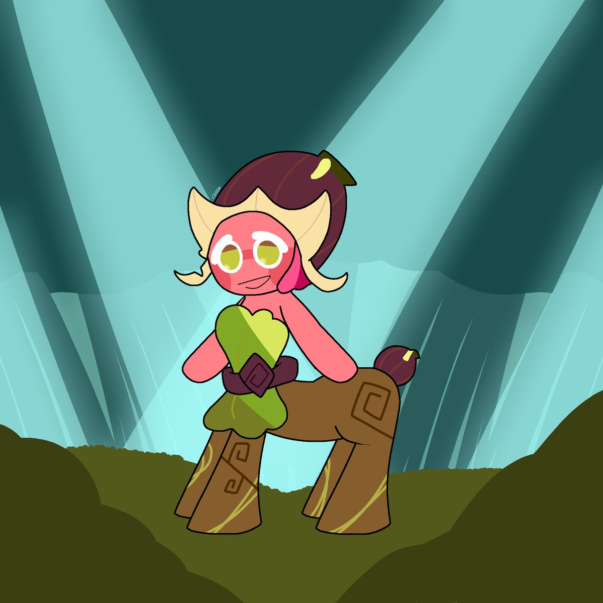CreemCelebi's tweet photo. "Oh! Welcome to the for'st, hihi!"

#cookierun #cookierunkingdom #cookierunfanart #crk #crktwt #figcookie https://t.co/ZBDsHWqGbF