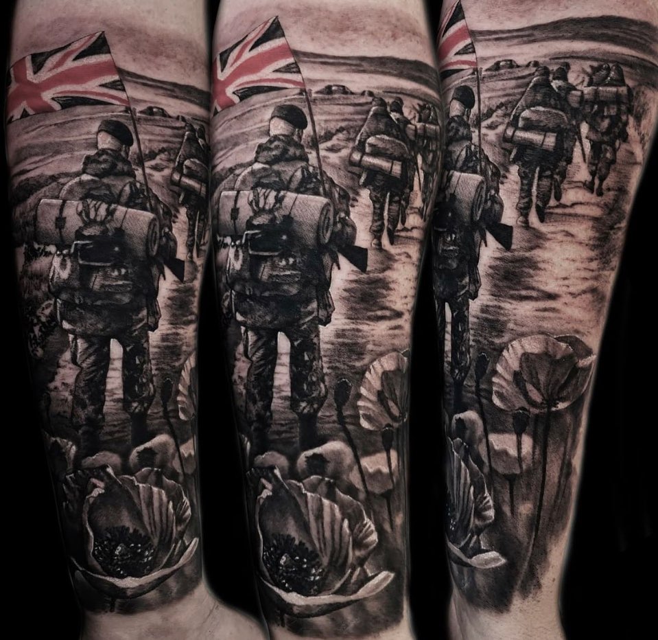 11 Fallen Soldier Tattoos In Remembrance of Those who Served  Tattoo for a  week