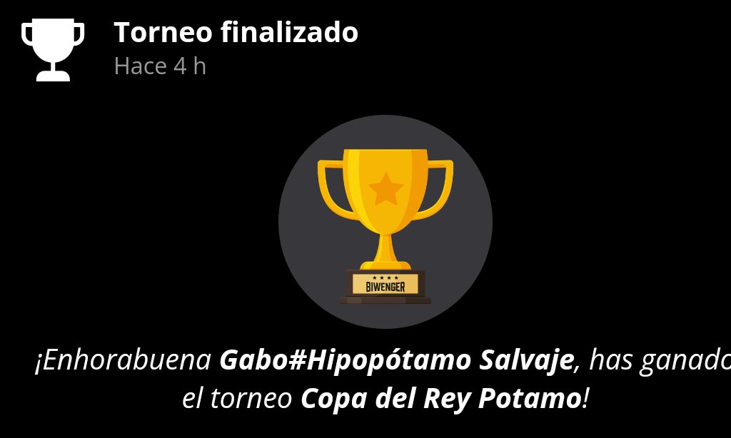 potobiwenger's tweet photo. El @Gabo19962 ha sido el primer campeón de Copa de esta temporada, ha ganado la Copa del Rey Potamo . Félicidades crack https://t.co/Axq2uCkQPS