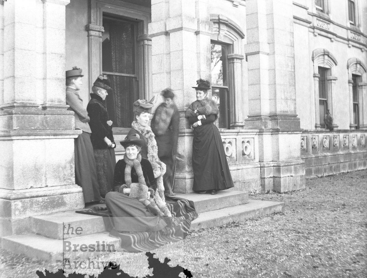 <a href="/Faithlegghouse/">Faithlegg Hotel</a> Beautiful! Another view, less wintery...

L: The Glen, Faithlegg House, now Faithlegg House Hotel, County Waterford.
R: Group of ladies, including Ellie Russel, at the Glen, Faithlegg House, County Waterford.

Creator: Poole Studio

Date: 1890s

(c) 2021-03-11 the Breslin Archive
