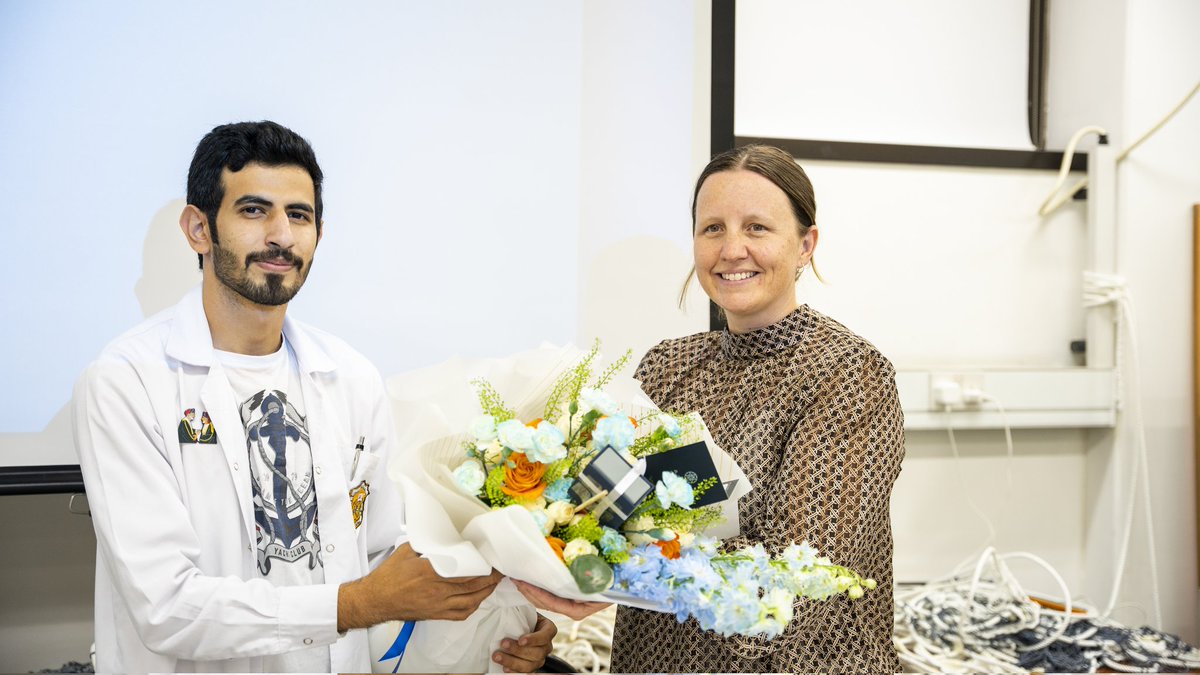 marine_grp's tweet photo. Yesterday Marine science and fisheries students farewell Dr. Alyssa Marshell after years spent in the department
Thank you for being a great Dr and good luck with your future endeavours @AlyssaMarshell ✨💙 https://t.co/kfLtY238NE