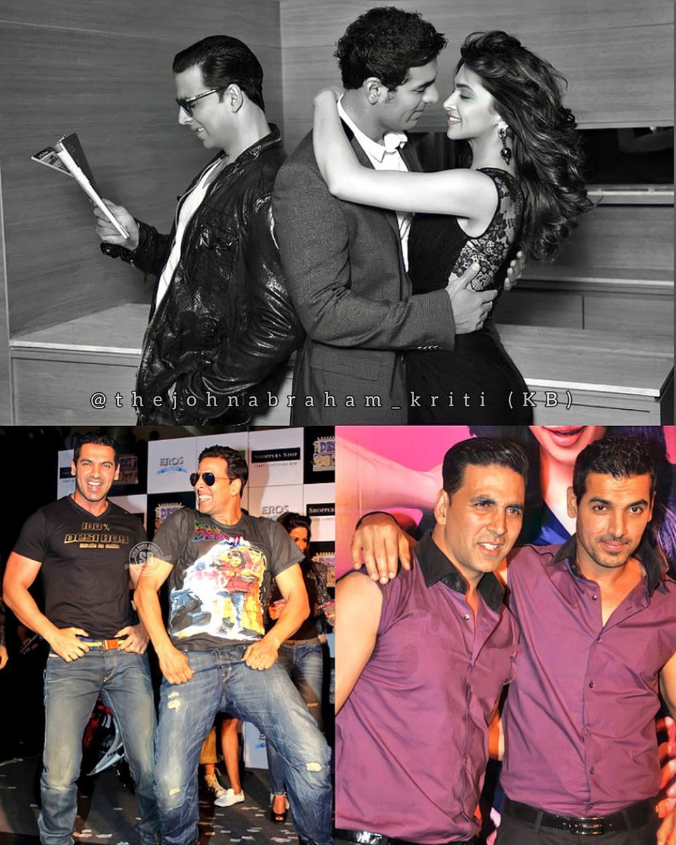 John_abraham_KB's tweet photo. Jst can't keep calm 
Bcoz it's time 2 make some noise for #Desiboyz 
The Brothers from another mother @TheJohnAbraham @akshaykumar

Celebrating #10YearsOfDesiBoyz

N this chemistry of 
NICK❤️RADHIKA
Perfect couple👌
#Dimpleking N #DimpleQueen 
#JohnAbraham #Deepikapadukone https://t.co/7pV1aEJKLd