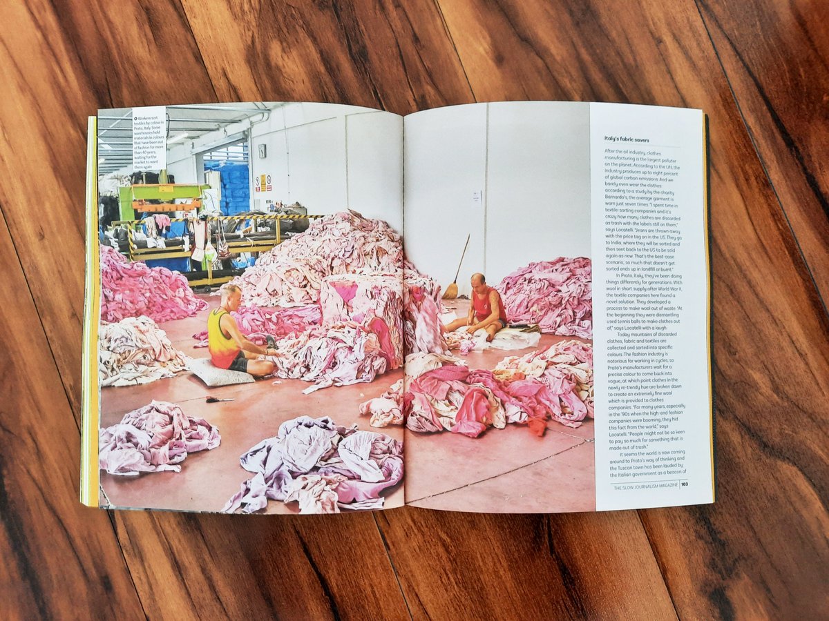 dgquarterly's tweet photo. Waste not, want not: for DG43 environmental photographer @lulafoto brings us five tales from the circular economy.

Pictured here workers sorting textiles by colour in Italy, as manufacturers await precise colours to come back into vogue https://t.co/7xj1UQ9Jap