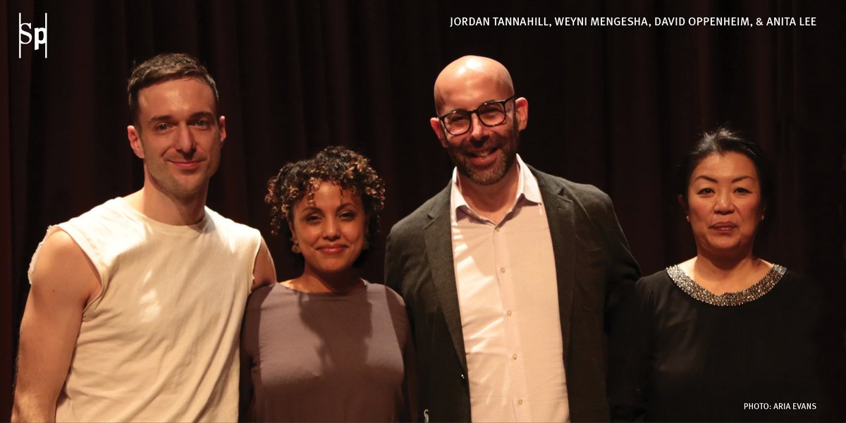 Soulpepper's tweet photo. In 'Immerse Me', the #DrawMeClose Community Conversation, Weyni Mengesha sat down with Jordan Tannahill @cruising_utopia, @davidoppenheim, & Anita Lee to chat about how VR & tech might play a role in the future of theatre & storytelling. 👁🗨 Watch it at: https://t.co/YGKz1wV6J6 https://t.co/LKT73GzcOj