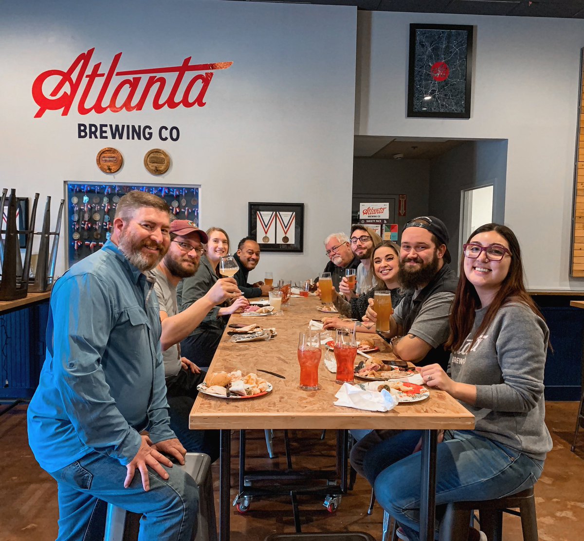 AtlantaBrewing's tweet photo. Happy Thanksgiving!🎉🦃

Taproom is CLOSED today &amp; tomorrow, &amp; we’ll be back to normal hours on Saturday! 

Grab your tickets to Saturday nights Comedy Show available here🎭 https://t.co/m0UC0fyIAP https://t.co/Ywz7YPR8jt