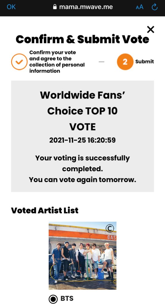 btsaresevennn's tweet photo. — La votación FINAL en los MAMA 2021 en 'Worldwide Fans Choice Top 10' ya empezó! Recuerden que quien gane obtendrá el DAESANG.

• Podemos votar en la página web!
🖇 (https://t.co/Qeu4T4t8BP)
• Por Twitter (#MAMAVOTE + #bts) 
Todo solo 1 vez por día y cuenta. https://t.co/4LFkhNJJFK