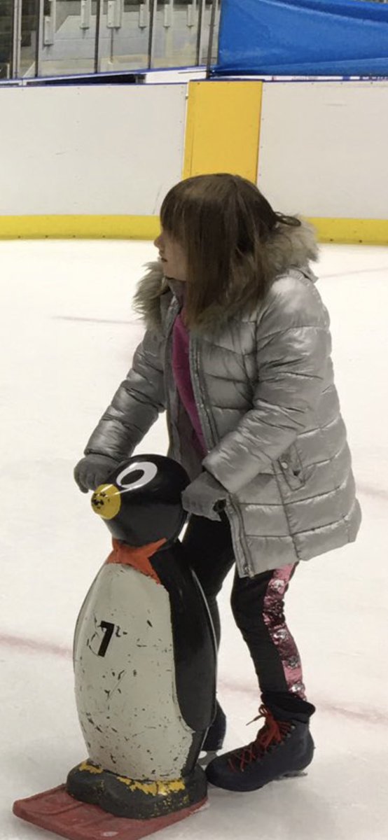 Ellis on ice with school 🧊