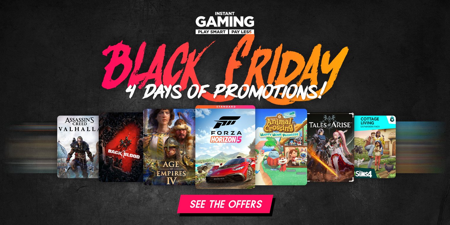 Instant Gaming on X: 🔥 Instant Gaming Black Friday is here! 🔥 4