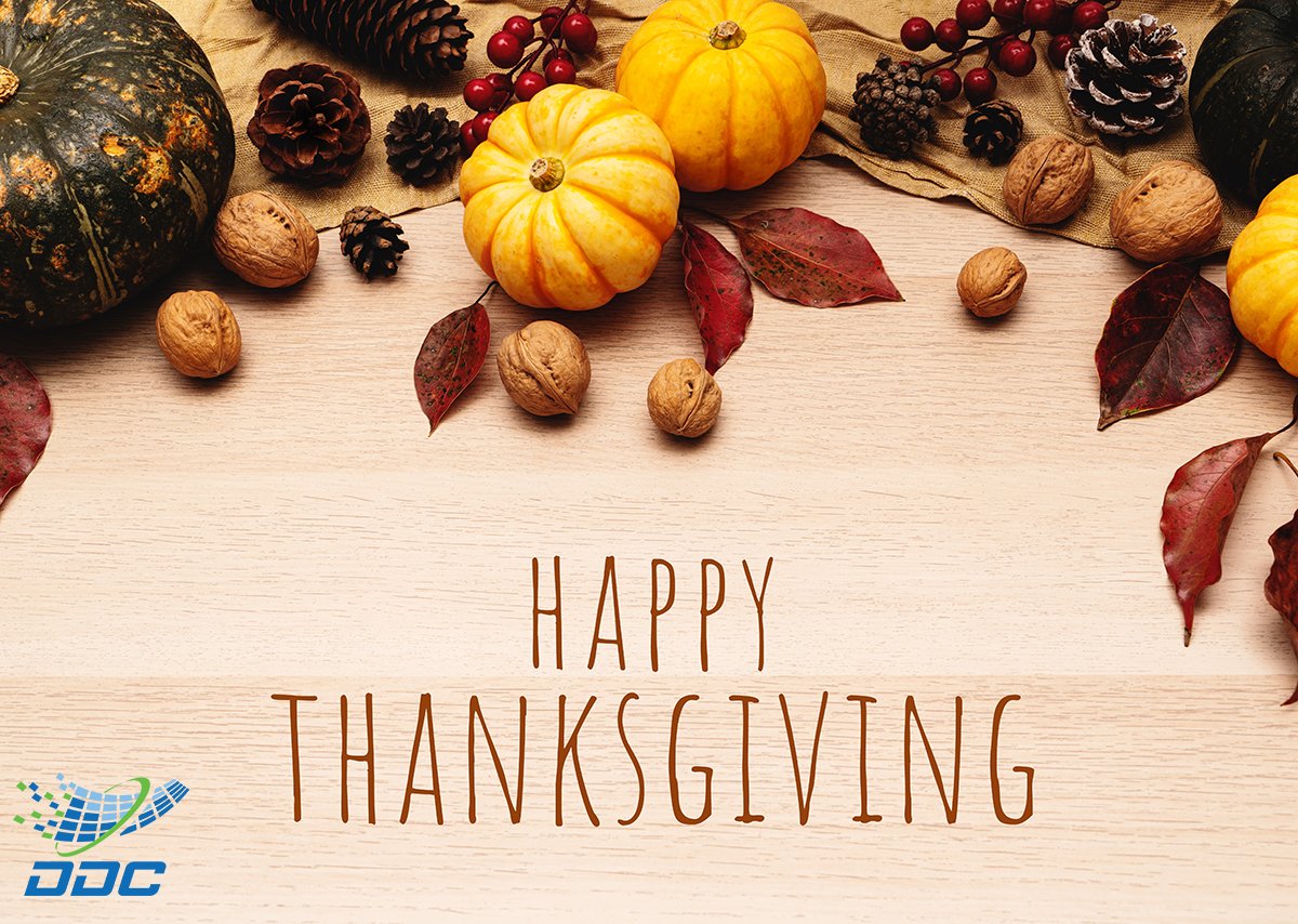 digidescorp's tweet photo. We are so thankful for our dedicated staff, partners, and customers! We hope everyone enjoys the holiday 🦃 Happy Thanksgiving! https://t.co/3yegzN7RnH