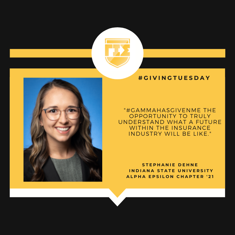 GammaIotaSigma's tweet photo. Stephanie Dehne, member of the Alpha Epsilon Chapter at Indiana State University, shares her GIS experience for #GivingTuesday.

#GivetoGamma to #SupportStudents like Stephanie: https://t.co/YTceKiV6hF https://t.co/LMyXTb1b2r