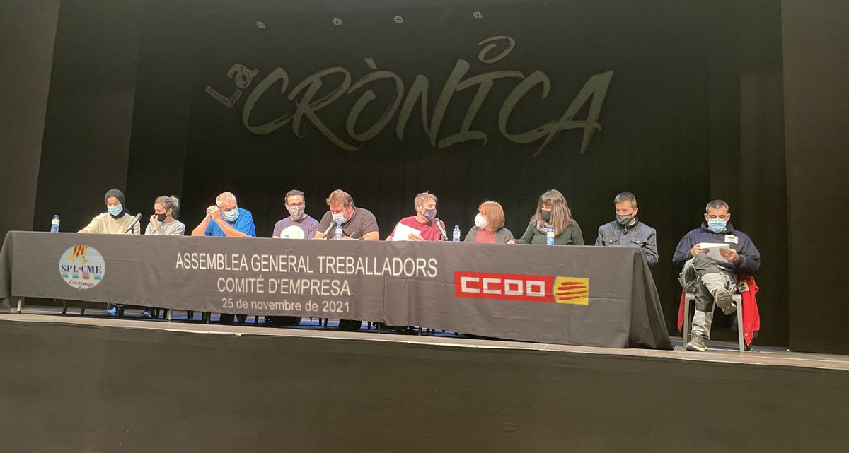 somlacronica's tweet photo. 💪Avui l'Assemblea General hem pogut explicar la nostra tasca que a nivell social s’està desenvolupant.
Una gran oportunitat per a compartir.
Gracies a tothom i la inestimable presencia de @PedrePache
@FSC_VOCC_CATC
#Somlacronica #SPLCME #CCOO https://t.co/s4m5xhghLr