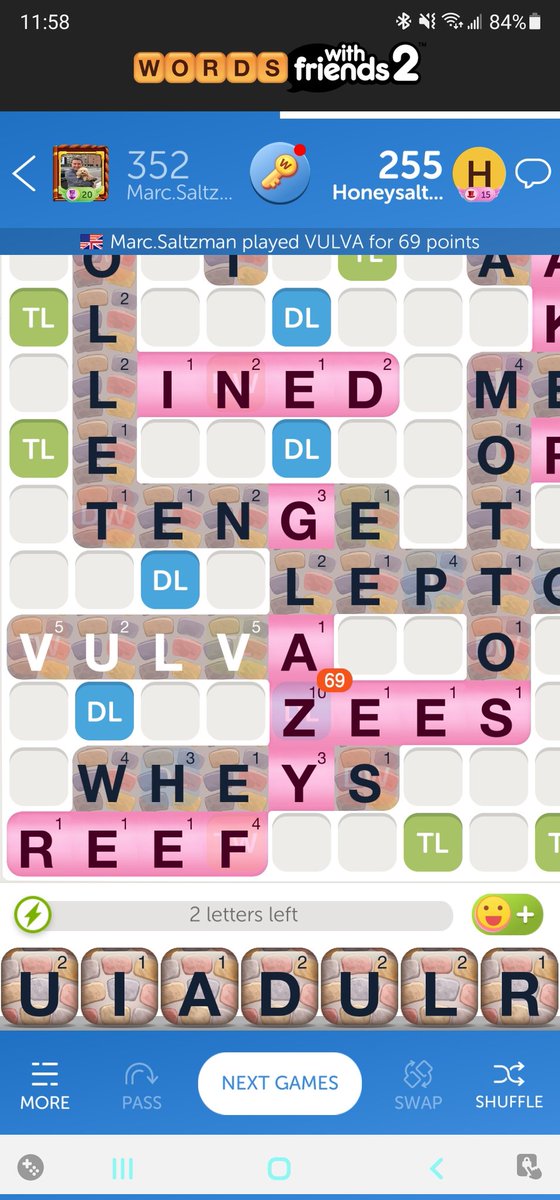 marc_saltzman's tweet photo. That embarrassing moment when you're playing @WordsWFriends with your mom and you spell the word VULVA for 69 points. ๐คทโโ๏ธ๐คฆโโ๏ธ
Sorry, ma. Sheesh.
#facepalm @zynga #WordsWithFriends #mobilegames #Scrabblefail https://t.co/9aio231dBZ https://t.co/RNzJ87GSsf