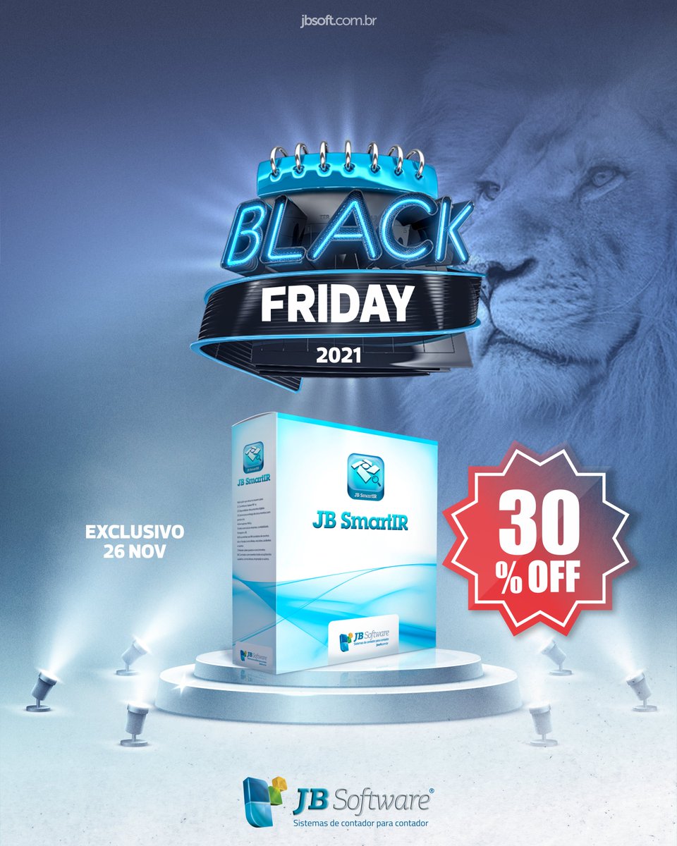 JBSoftBR's tweet image. JB SmartIR na Black Friday com 30% OFF 🦁😎

DIRPF 2022 com desconto imperdível!!!

👉 Para saber mais, entre em contato com a gente: jbsoft.com.br/jb-smart-ir.ht…

#BlackFriday #blackfridaybrasil #jbsoftware #jbsmartir #IR #IRPF #DIRPF #blackfriday2021 #blackfridayJB #blackfridaysale