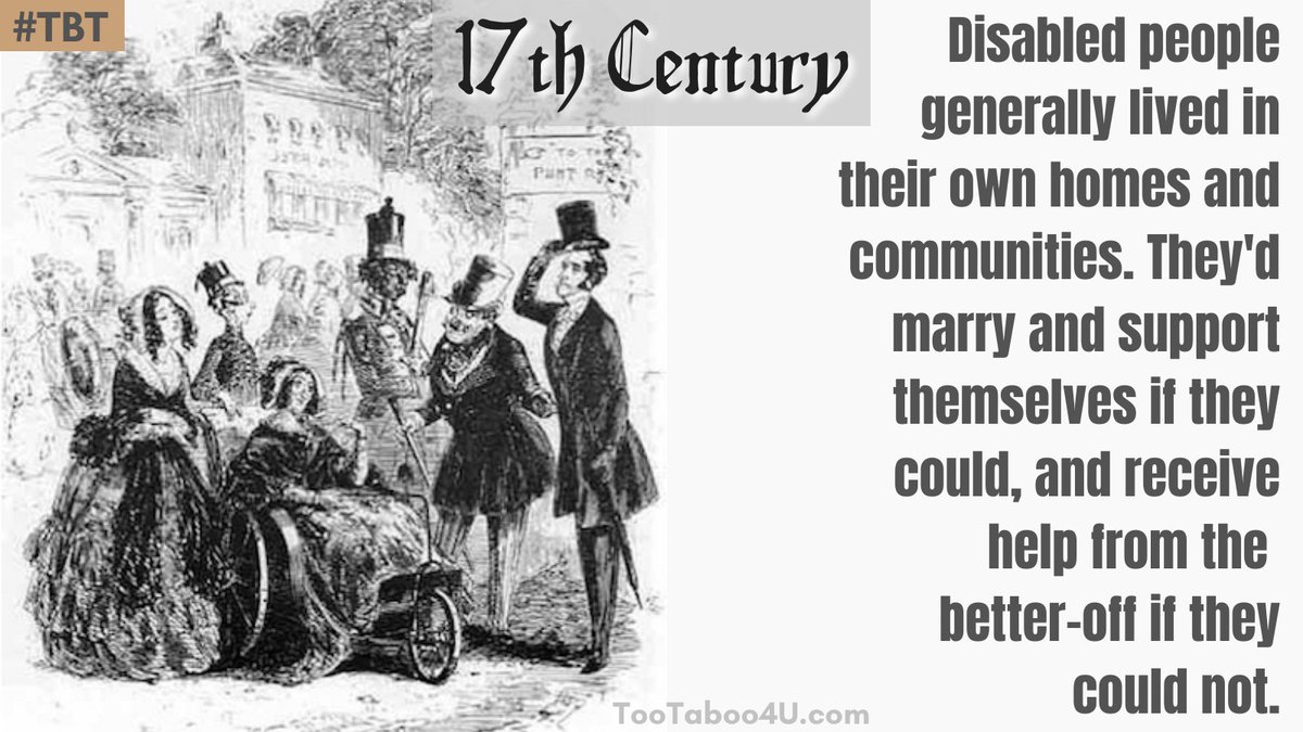 ShonnaCounter's tweet photo. #Tbt   #Disabled people had autonomy and free will... but things will drastically change in the next century!
.
#ThrowbackThursday #disability #charity #History #DisabilityTwitter #DisabilityRights https://t.co/Z0DgIZZiph