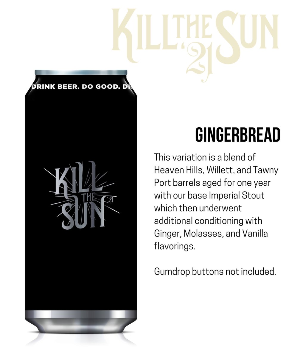 ExNovoBrew's tweet photo. ✨Kill The Sun 2021✨ Variant Announcement
Which are you most excited to try?!
Pre-Sales Open tomorrow at 12:00pm PST at https://t.co/1jdcbcJhxC
#exnovo #exnovobrewing #drinkbeerdogood #killthesun #barrelaged https://t.co/15Fe6Z155Y