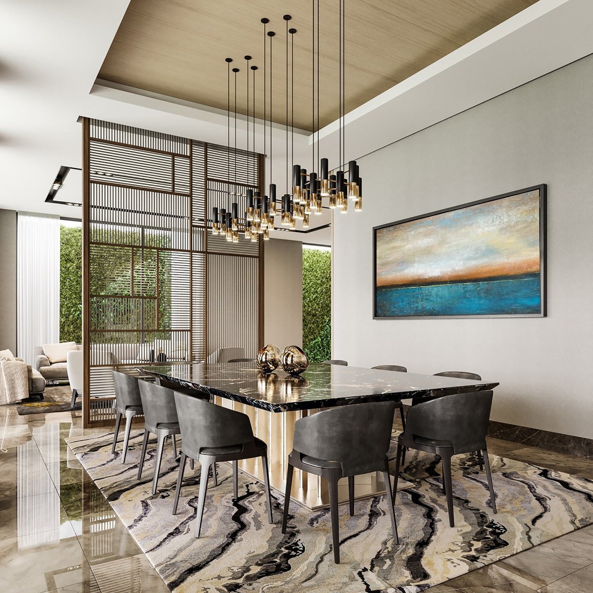 Excited to share the latest addition to my #etsy shop: Large Horizon Sunset Teal Landscape Art etsy.me/3nJPYVJ #office #abstract #horizontal #tealart #Landscapewallart #blue #livingroomdecor#luxurywallart #christmas #bedroomwallart #canvaspainting #hugewallart.