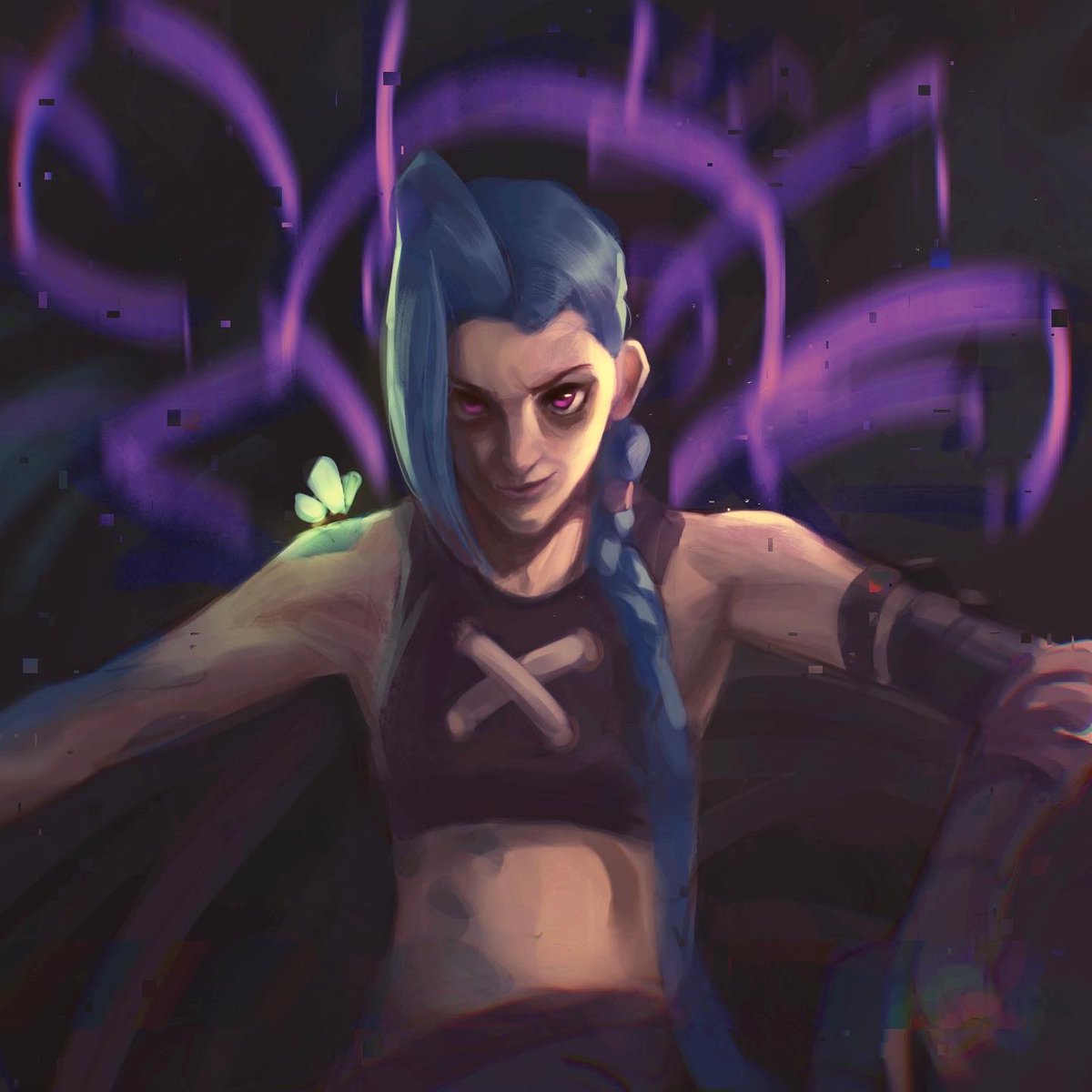 Lem0n4rt's tweet photo. I’m the monster you created #Arcane #jinx #LeagueOfLegends https://t.co/kRdg431SGt