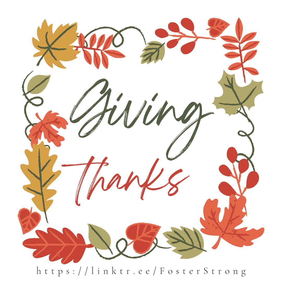 With grateful hearts, we thank you for your support. Happy Thanksgiving from our famiglia to yours! 🍂🦃🍂

#Thankful #gratitude #community #advocacy #fostercare #FosterStrong
#HappyThanksgiving
