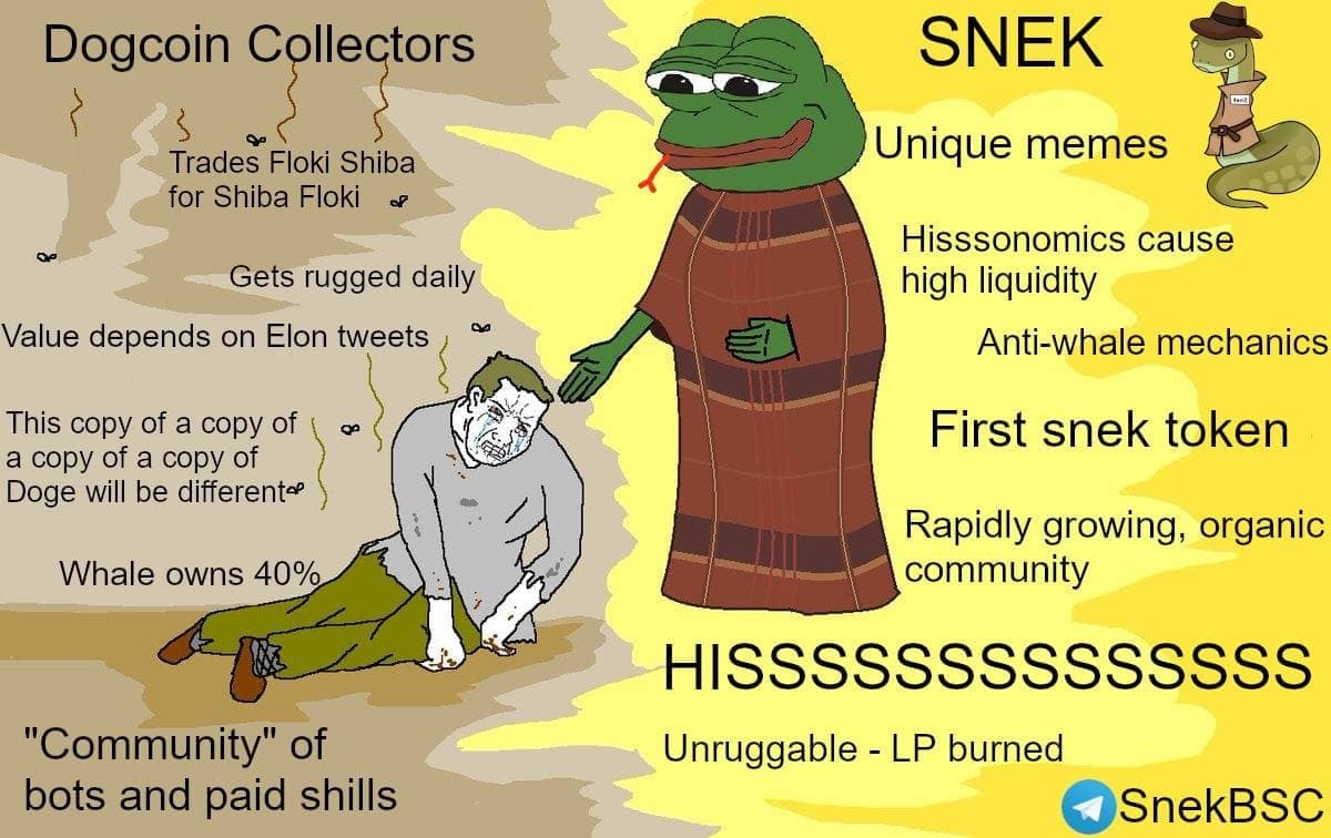 SnekBSC's tweet photo. SNEK #bscsnek #BSC #BSCGem #memecoin https://t.co/brR4Tw6cgk