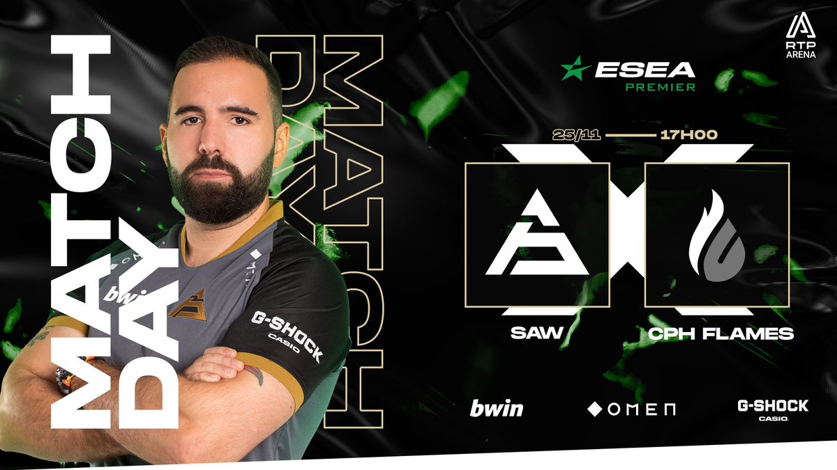 <a href="/sawggofficial/">SAW</a> <a href="/ESEA/">ESEA League</a> <a href="/CPHFlames/">Copenhagen Flames</a> <a href="/Alpha_Bentes/">Alpha</a> <a href="/SYON_CSGO/">Diogo Oliveira</a> Já se joga na 2ª jornada da liga contra o #11 do ranking mundial!

Estes são os mapas escolhidos para a série:

🗺️ Overpass (<a href="/CPHFlames/">Copenhagen Flames</a>)
🗺️ Nuke (<a href="/sawggofficial/">SAW</a>)
🗺️ Ancient

📺 twitch.tv/rtparenacsgo2
🎙️ <a href="/Alpha_Bentes/">Alpha</a> &amp; <a href="/SYON_CSGO/">Diogo Oliveira</a>
 
#CSGOnaRTP