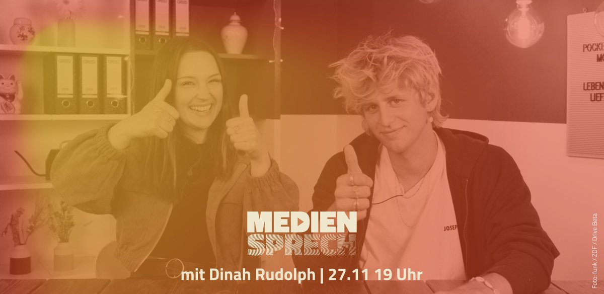 Wie arbeiten Produktionsfirmen, Host und funk zusammen? ⁠Was ist anders, als wenn man selber Videos von zuhause aufnimmt? 
Stelle deine Fragen an Dinah Rudolph vom funk-Format Pocket Money!
Dinah Rudolph, wie arbeitet eine Medienproduktionsfirma?
👉mediensprech.de