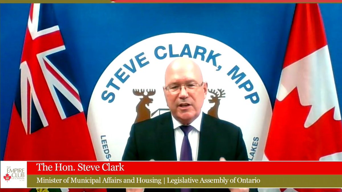 Municipal Affairs &amp; Housing Minister <a href="/SteveClarkPC/">Steve Clark</a> noting significant progress made on Housing Supply Action Plan. Announces provincial/municipal housing summit to focus on ways to build more homes, create planning process efficiencies &amp; build more affordable housing #ONpoli