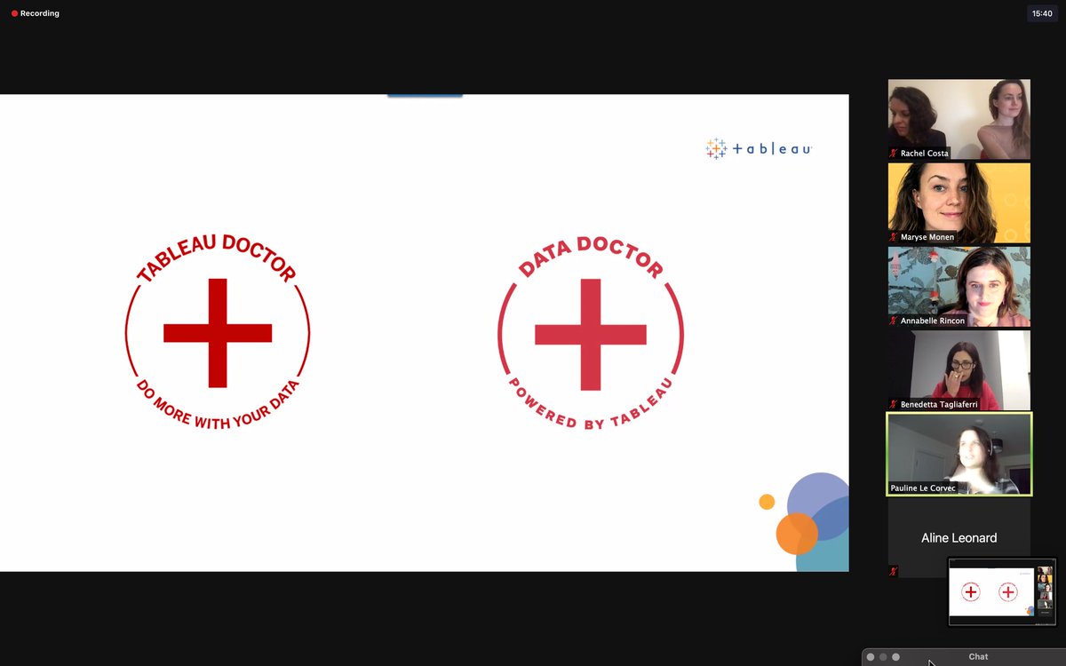 We have started 😊 Pauline is sharing about #TableauDoctor and how to get your own #DataDoctor programme in your organisation #datapluswomen <a href="/women_data/">Data+Women Netherlands</a>