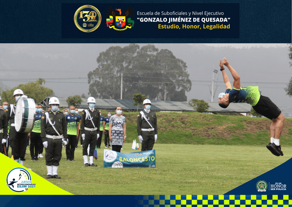 EscuelaSubof's tweet photo. #ESJIM comprometida con el bienestar de nuestro personal, dimos inicio a los #Juegos #InterCompañias, evento que cuenta con las medidas de #Bioseguridad. #EsUnHonorSerPolicía #Legalidad #Honor #Estudio ⚽️🏀🏊🏃♂️ https://t.co/zzWIEjla1Z