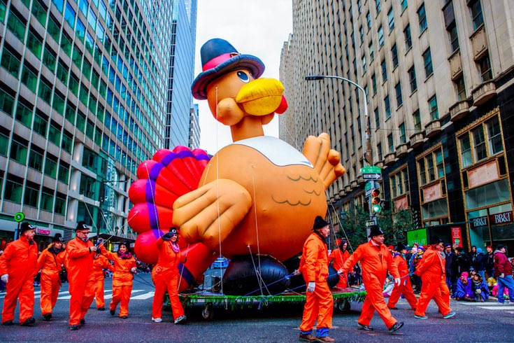 TravisBudd's tweet photo. I may have made a lot of mistakes in my life, but at least I’ve never found myself on a Thanksgiving Day Parade float giving a half-hearted wave to an indifferent crowd as an up and coming or washed up celebrity wildly lip syncs in the background. 🦃 https://t.co/gHqt7R1RMm