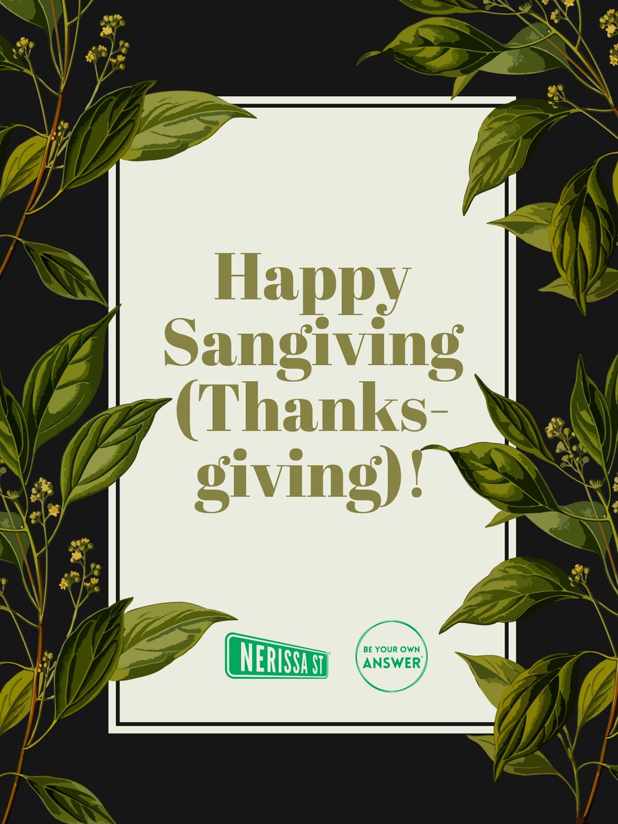 #sangiving is here! Have a great #Thanksgiving and avoid the #thanksgivingclapback folks!