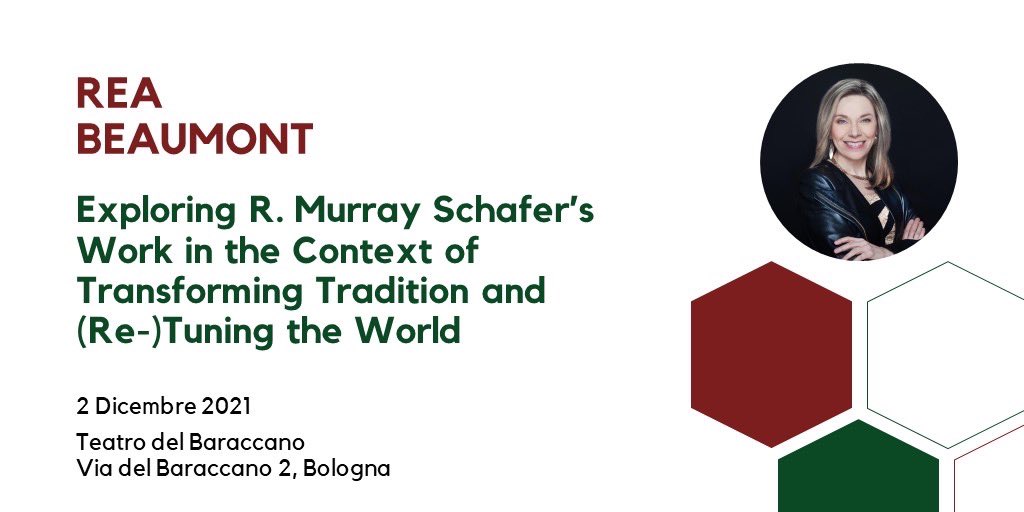 ACanadesi's tweet photo. 📌Venite a scoprire di più sui nostri #GuestSpeakers
📌Learn more about our #GuestSpeakers
📌Venez edécouvrir plus sur nos #conférenciers

@ReaBeaumont explores R. #MurraySchafer’s “The Tuning of the World” that presents case studies comparing historical and modern #soundscapes. https://t.co/M23Hr174uA