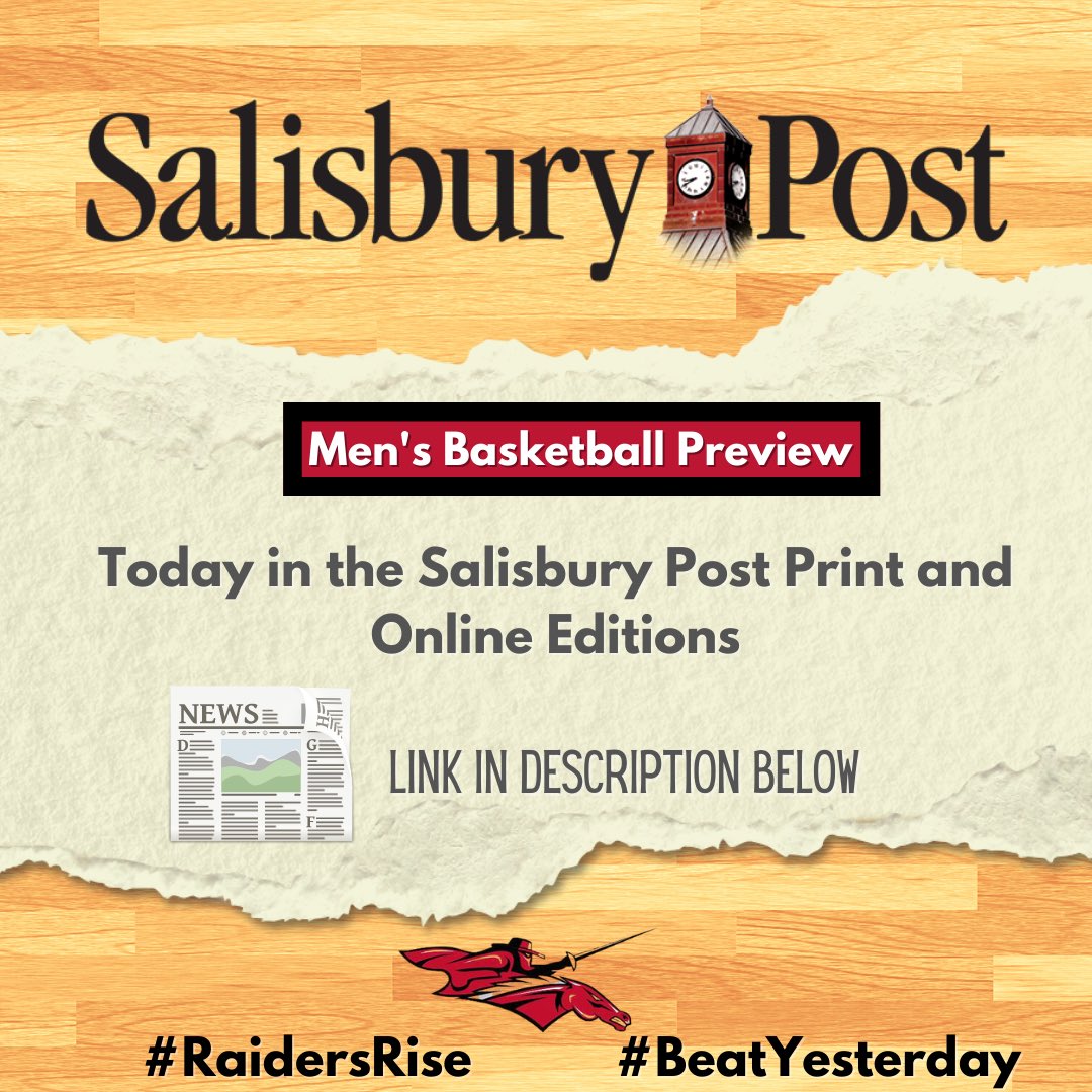 SRHSMensHoops's tweet photo. Our season preview, written by the great Mike London, is in today’s Salisbury Post. 

Link ⬇️

https://t.co/VfGGCie7Qu

#RaidersRise
#BeatYesterday https://t.co/nW630KiDFU