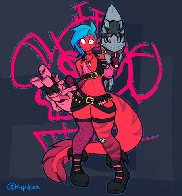 fun lil bonuses:
blue hair alt!
and also the monkey face tag that i did my best to recreate, it mostly gets covered up in the pic tho lol https://t.co/30Lxgy9A7E 