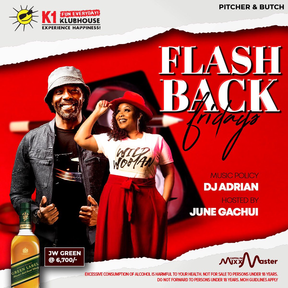 k1klubhouse's tweet photo. Ending the week with your fav duo!🙌🏾🔥
@DeejayADRIAN @JuneGachui
#funeverday
#experiencehappiness
#FlashbackFridays
#unwindandrewind
#Furahiday
#PitcherandButch https://t.co/Lo8QmIBK27