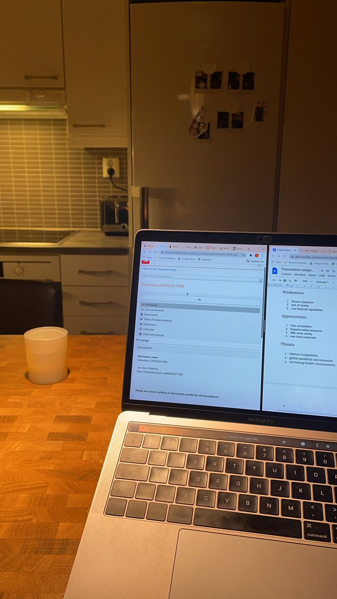 Working on the marketing group assignment 😊 <a href="/MetropoliaBiz/">Metropolia Business School</a> #metropolia #eba