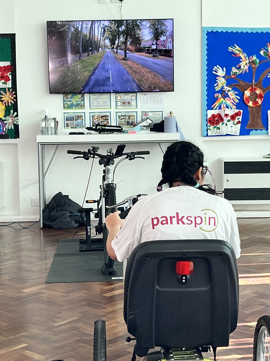 IncludeMeWM's tweet photo. Was great to attend the launch of Midland Mencap ParkSpin today. A great example of innovative thinking to keep people connected and engaged over the winter. “Bringing the outside, Inside” #IncludeMeWM @AllForActivity @ParkrideMM @Fossysport https://t.co/MlCy8ZHWdz