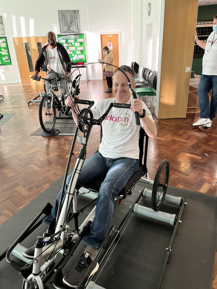 IncludeMeWM's tweet photo. Was great to attend the launch of Midland Mencap ParkSpin today. A great example of innovative thinking to keep people connected and engaged over the winter. “Bringing the outside, Inside” #IncludeMeWM @AllForActivity @ParkrideMM @Fossysport https://t.co/MlCy8ZHWdz