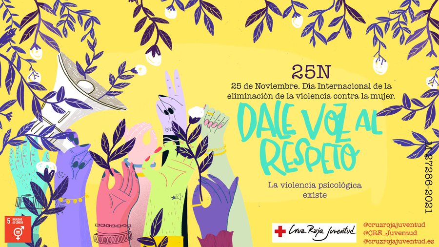 La violencia psicológica existe. Hoy #25N Día Internacional de la violencia contra la mujer, CRJ reivindica con el lema #DaleVozAlRespeto la necesidad de acabar con esta lacra y de visibilizar este tipo de violencia. Y tú, ¿te sumas? ¡DALE VOZ AL RESPETO! #25NConCRJ