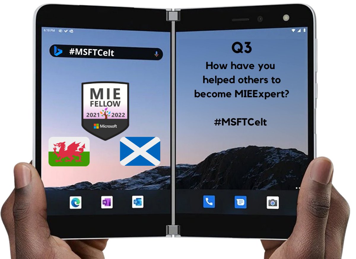 Sfm36's tweet photo. An onto Q3 for tonight's #MSFTCelt tweetmeet.  We would love to know how you have helped others to become MIEExpert.  How are you supporting others in your school or establishment? https://t.co/MdOjDnsNBY