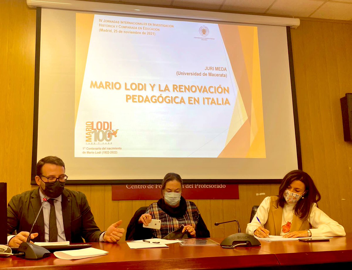 clavesucm's tweet photo. 📝 Continuamos las IV Jornadas Internacionales con la sesión dedicada a la investigación histórica, con Norberto Dallabrida y la educación personalizada de Pierre Faure en Brasil; y con Juri Meda sobre la renovación pedagógica de Mario Lodi. #histed #claves #ucm https://t.co/YeAirlhBla