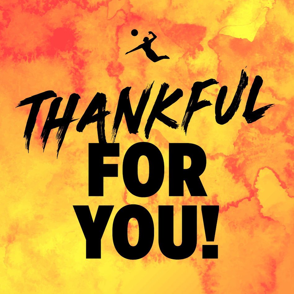 AVPAmerica's tweet photo. Happy Thanksgiving! We are grateful for YOU. Thank you to all of our promoters, players, fans, and sponsors. We are lucky to have you all as part of our #AVPFamily! https://t.co/5u5kBPkkeF