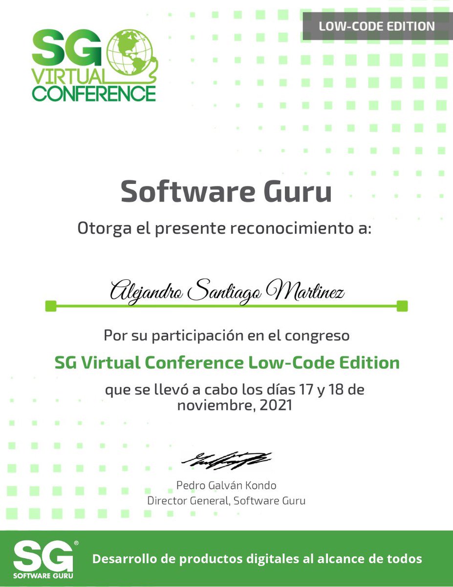 alesantii22's tweet image. Un día más de conocimiento #sg #softwareguru @sgcampus @RevistaSG 🏅👋🏻
