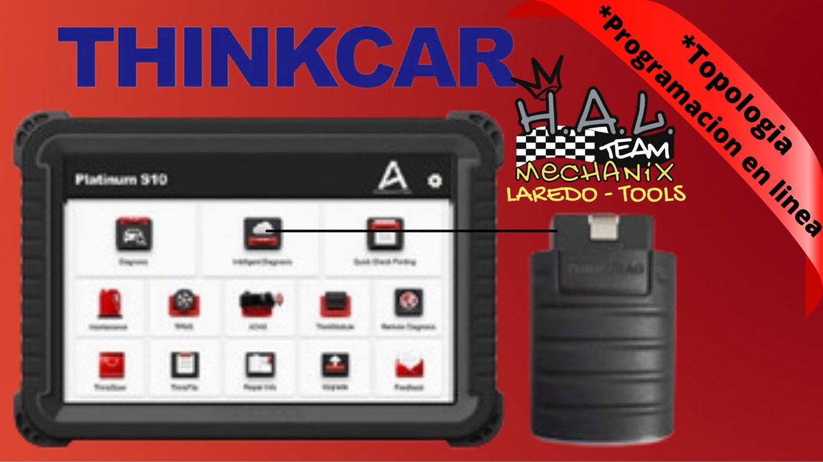 LAREDOTOOLS's tweet photo. Tenemos en stock el S10 de Thinkcar con programación en linea y topología de redes. https://t.co/L9c1X9t43U