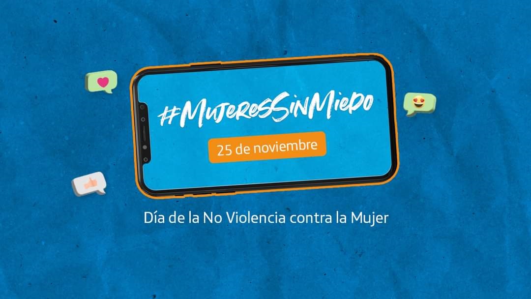 LuisBenatuilV's tweet photo. Hoy la red de @MovistarEC se llama #MujeresSinMiedo 

Es una de las acciones que realizamos por el #DíaContralaViolenciadeGénero. Una sociedad justa para las mujeres implica mayor productividad y desarrollo para todos.

👇Conoce más
https://t.co/0G6BFDMvku

#NiUnaMenos https://t.co/jgtxg85VL0