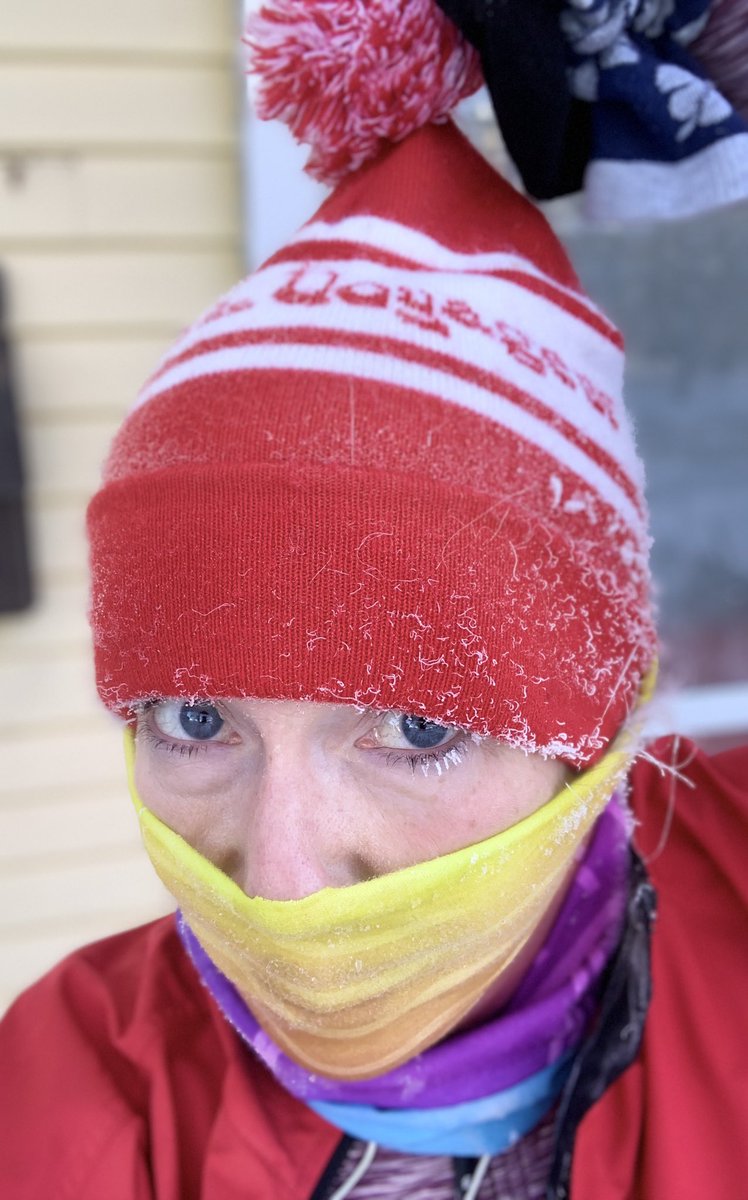Wellettas's tweet photo. Summoned the spirit and tenacity of my voyageur ancestors today to get out for my morning run in the balmy  -25c temps😊 @um_metis https://t.co/xg4JAc9omD